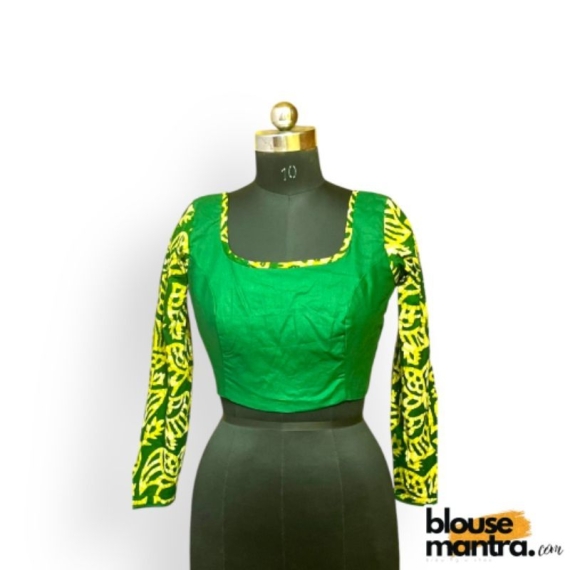  Green Batic | Green popling On Body Full Sleeve