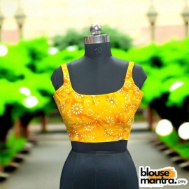 Yellow Batic | Square Neck Sleeveless
