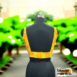 Yellow Batic | Square Neck Sleeveless