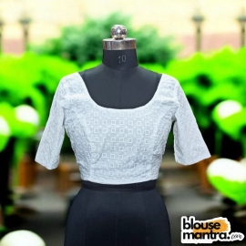 White Hakoba | Round Neck Glass Sleeve