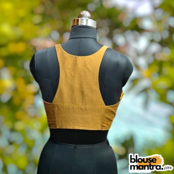 Coperish Gold Raw Silk | Razor Cut Sleeveless