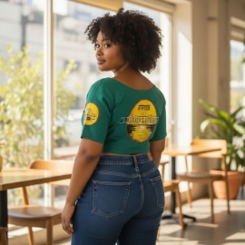 Green Khadi Cotton | Kolkata Paint Glass Sleeve