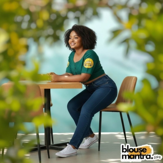 Green Khadi Cotton | Kolkata Paint Glass Sleeve