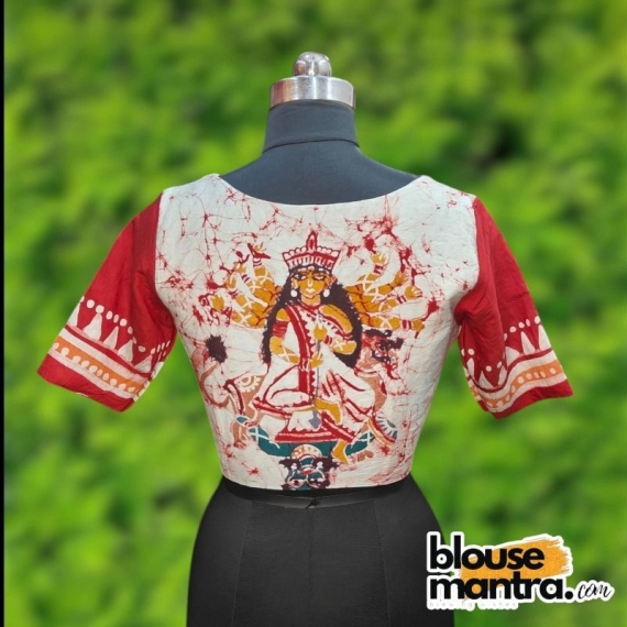 White Batic | Durga Hand Paint Glass Sleeve