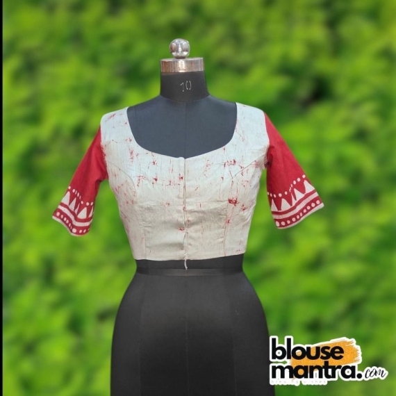 White Batic | Durga Hand Paint Glass Sleeve