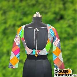 Patch Fabric | Front Sabyasachi Neckline | Back Ribbion Full Sleeve