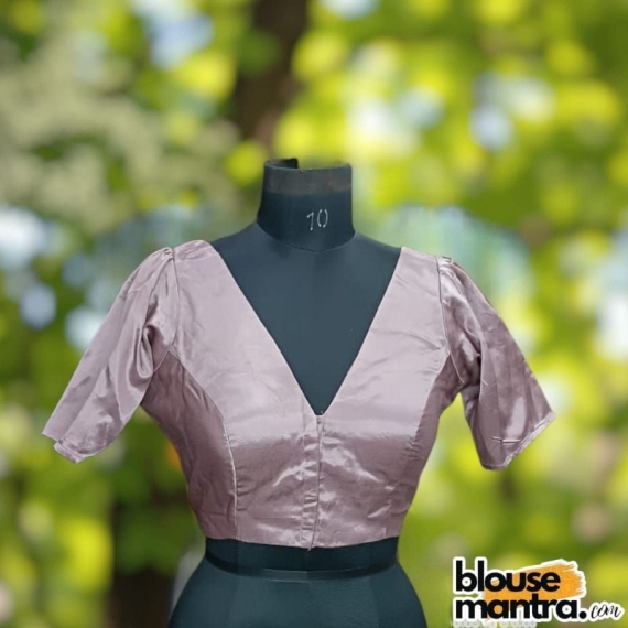 Onion Modal Silk | Both side V Neck | Puff On Sleeves Puff Sleeve