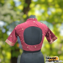 Maroon Mangal Giri | Airhostress Neck Glass Sleeve