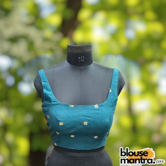  Green Mangal Giri | Square Neck Sleeveless