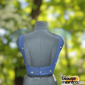  Navy Mangal Giri | Square Neck Sleeveless