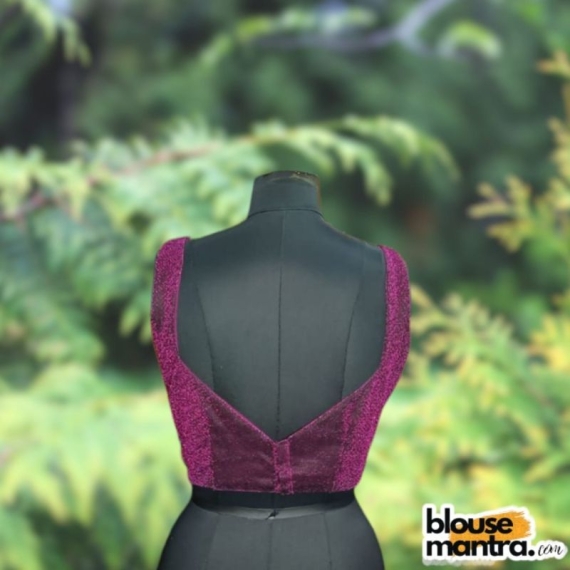  Pink DJ Fabric | Sweet Heart Neck Sleeveless