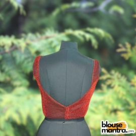 Maroon DJ Fabric | Sweet Heart Neck Sleeveless