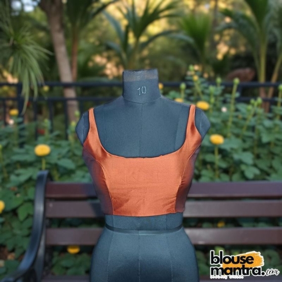 Copper Samu Silk | Round Neck Sleeveless