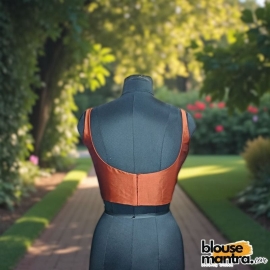 Copper Samu Silk | Round Neck Sleeveless