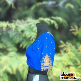 Blue Triangle Kolka Ari | Round neck | Latkan Glass Sleeve