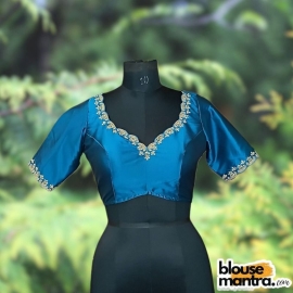 Firoza Samu | Golden Kolka Ari Embroidary Glass Sleeve