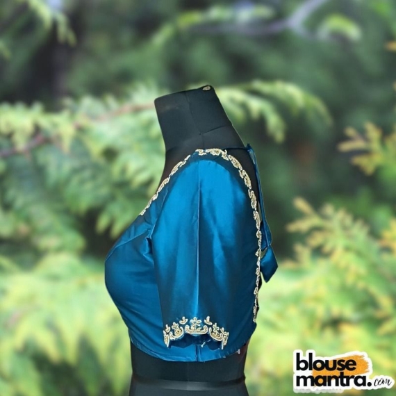 Firoza Samu | Golden Kolka Ari Embroidary Glass Sleeve