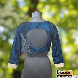 Firoza Velvet | Curve Waist | Back Circle Cut | Lace On Hand Full Sleeve