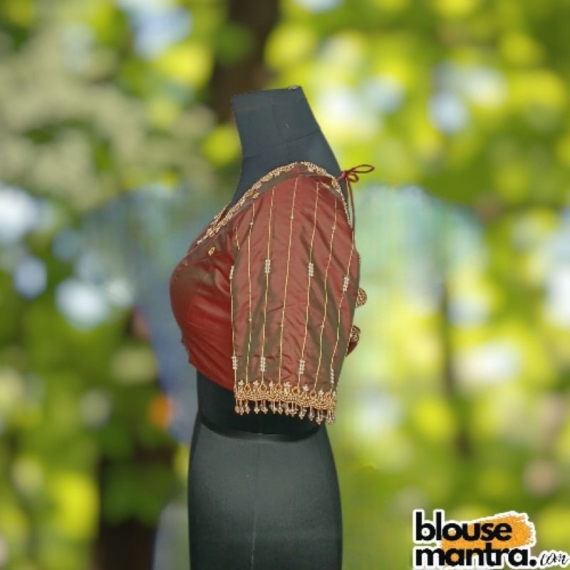 Brown Dual Prothoma Silk | Stripe Moti On Sleeve Glass Sleeve