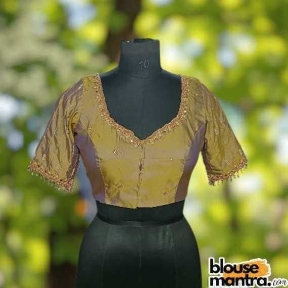 Gold Dual Prothoma Silk | Stripe Moti On Sleeve Glass Sleeve