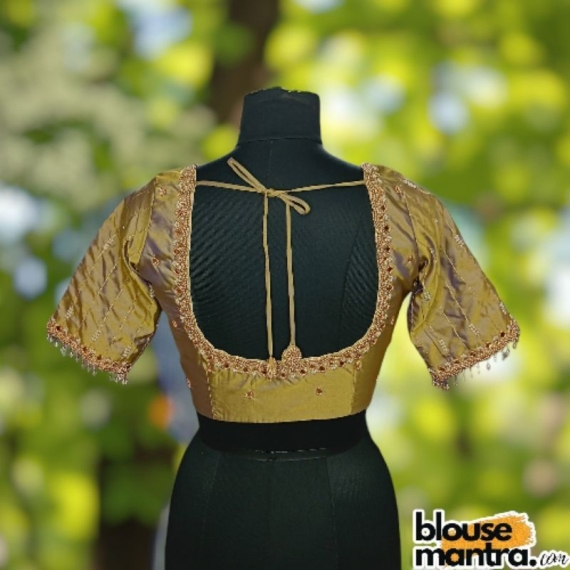 Gold Dual Prothoma Silk | Stripe Moti On Sleeve Glass Sleeve