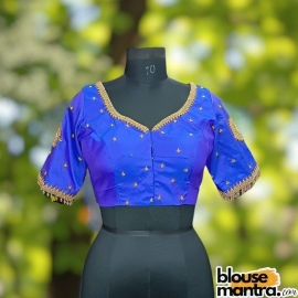 Royal Blue Prothoma Silk | Circle Ari Glass Sleeve