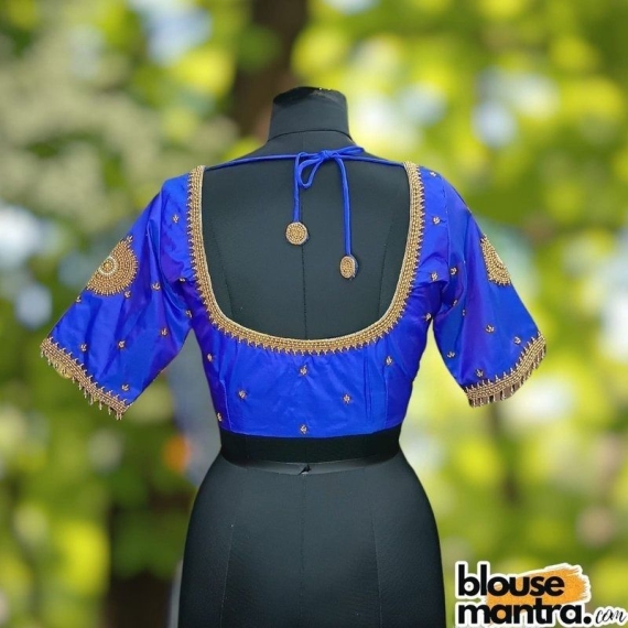 Royal Blue Prothoma Silk | Circle Ari Glass Sleeve