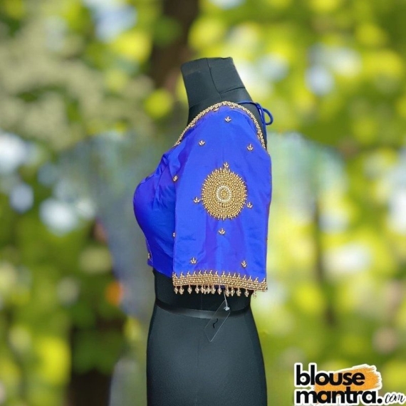 Royal Blue Prothoma Silk | Circle Ari Glass Sleeve