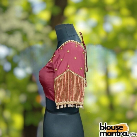 Blackish Maroon Prothoma Silk | Jitter Sleeve Glass Sleeve