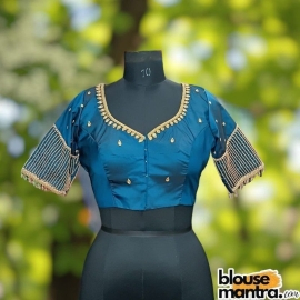 Bluish Green Prothoma Silk | Jitter Sleeve Glass Sleeve