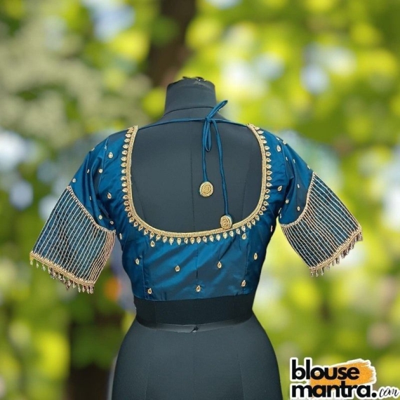 Bluish Green Prothoma Silk | Jitter Sleeve Glass Sleeve