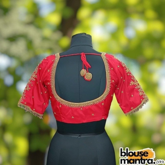 Red Prothoma Silk | Leaves On sleeves Glass Sleeve