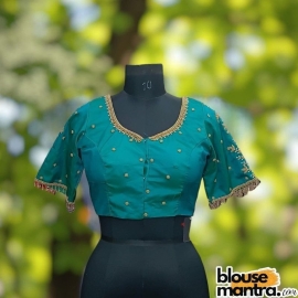 Green Prothoma Silk | Leaves On sleeves Glass Sleeve