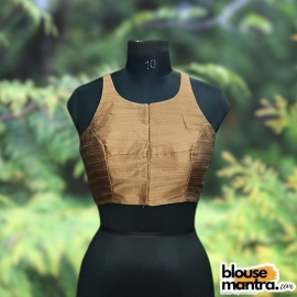  Copper Semi Raw Silk | Razor Cut Sleeveless