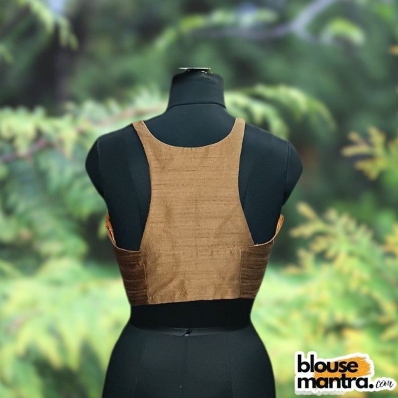  Copper Semi Raw Silk | Razor Cut Sleeveless