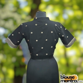 Black Mangal Giri | Airhostress Neck Glass Sleeve