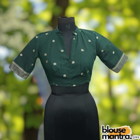  Green Mangal Giri | Airhostress Neck Glass Sleeve