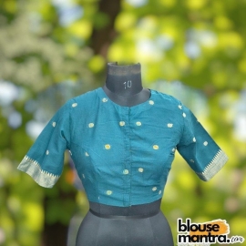  Dark Sea Green Mangal Giri | Boat Neck Glass Sleeve