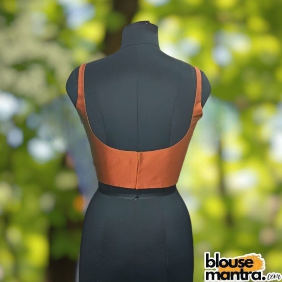 Copper Samu Silk| Round Neck Sleeveless