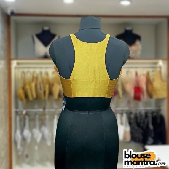 Gold Raw Silk | Razor Cut Sleeveless