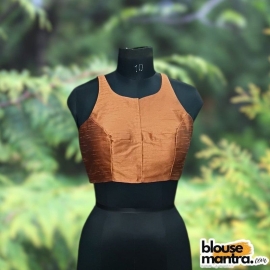 Copper Raw Silk | Razor Cut Sleeveless