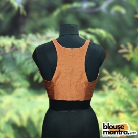 Copper Raw Silk | Razor Cut Sleeveless