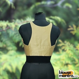 Tasar Gold Raw Silk | Razor Cut Sleeveless