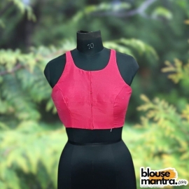  Pink Raw Silk | Razor Cut Sleeveless