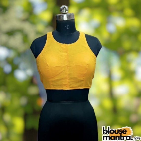 Yellow Khadi | Razor Cut | Hand Embroidery