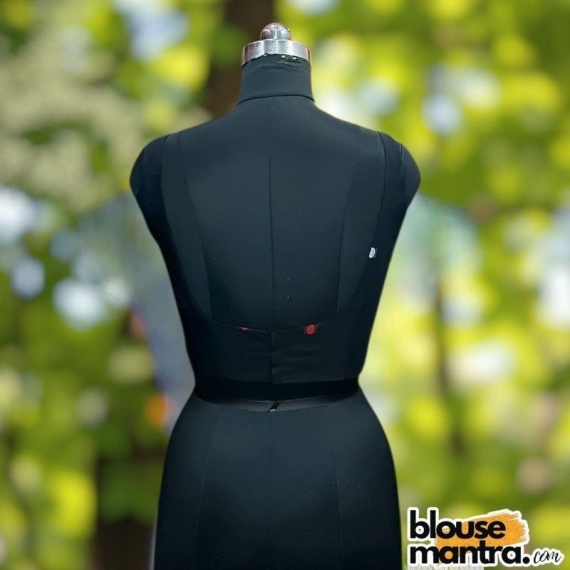 Black Jamdani | Multi colour weaving | Round neck Sleeveless