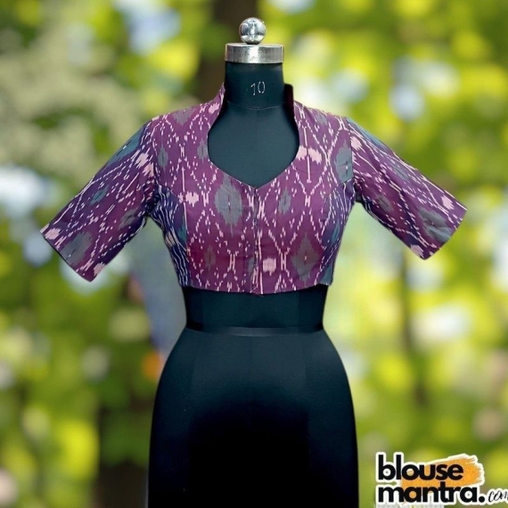 Purple Ikkat | Airhostress Neck Glass Sleeve