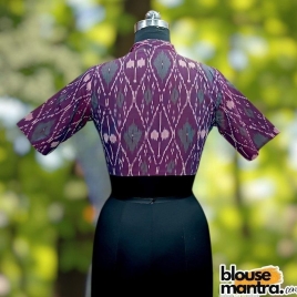 Purple Ikkat | Airhostress Neck Glass Sleeve