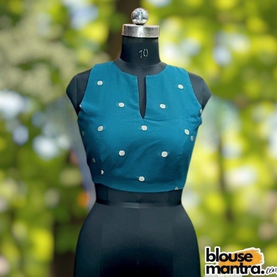 Blackish Green Mangal Giri | Front small V Cut | Back Oval Cut Sleeveless