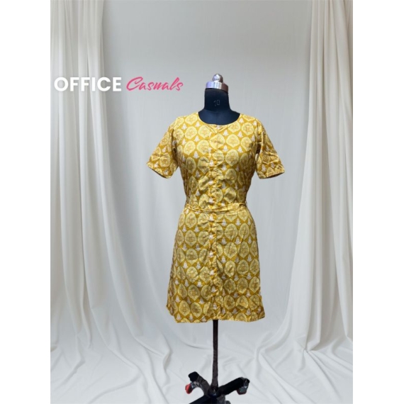 2095 Yellow short dress